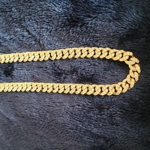 Cuban link 18k Gold Plated choker